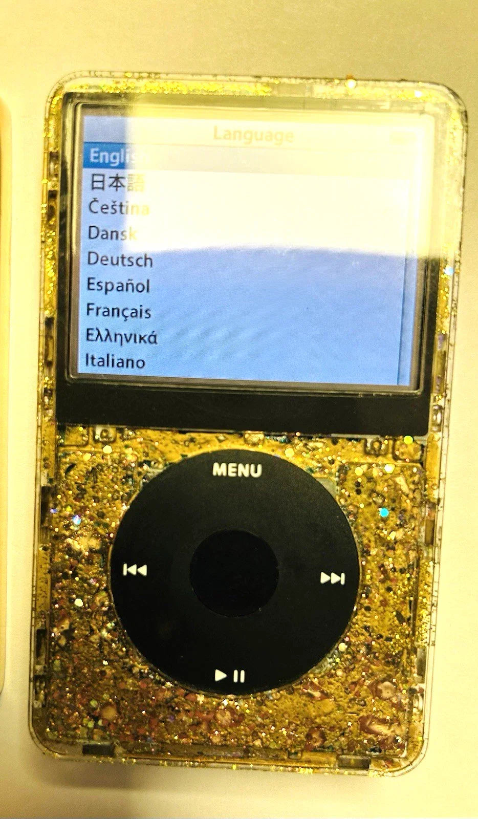 APPLE iPOD CLASSIC 5.5th Atomic Gold Sparkler 2TB Wolfson DAC 3000 Battery