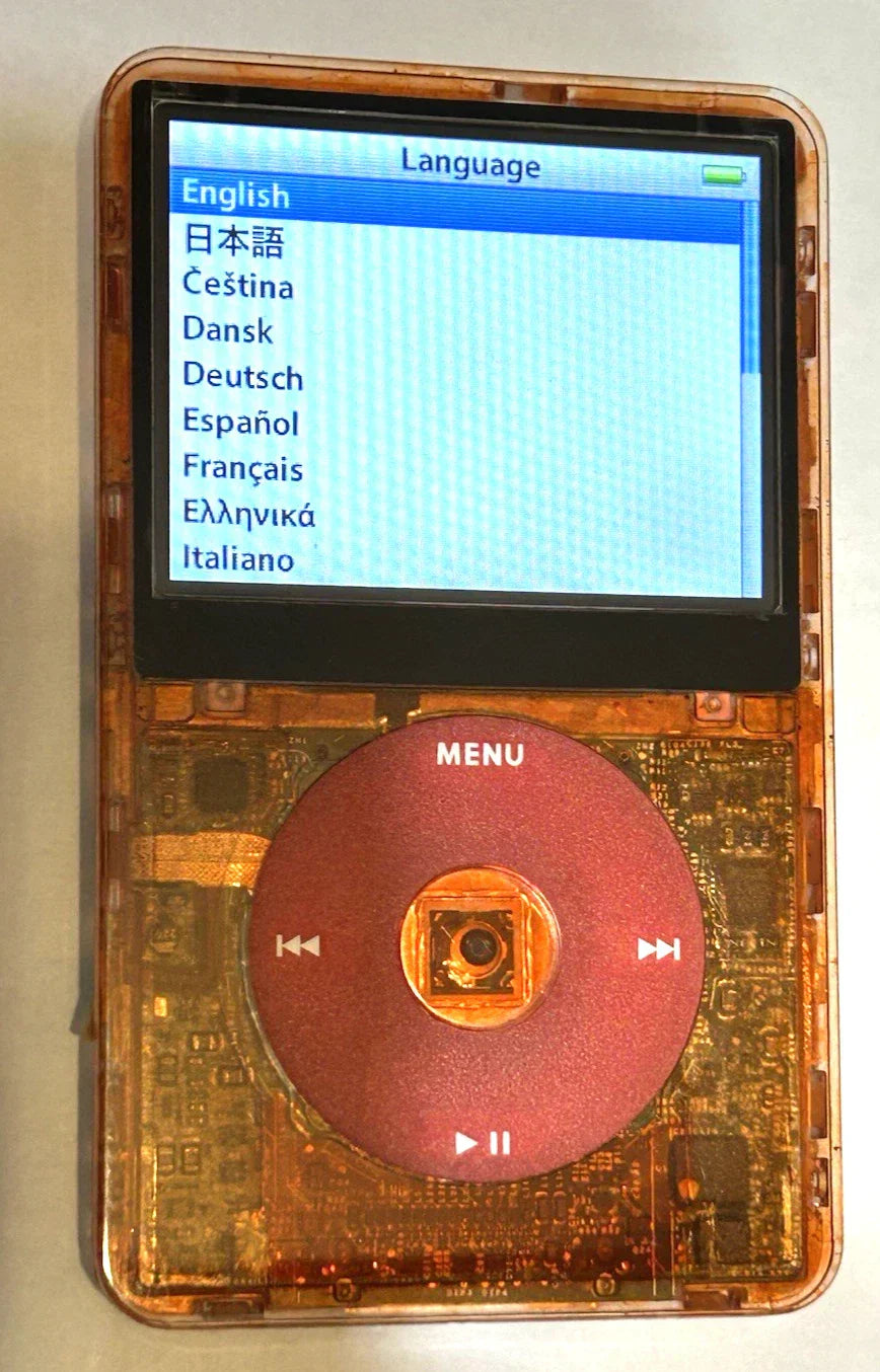 APPLE iPOD CLASSIC 5.5th Atomic Orange Fireball 2TB Wolfson DAC 3000 Battery