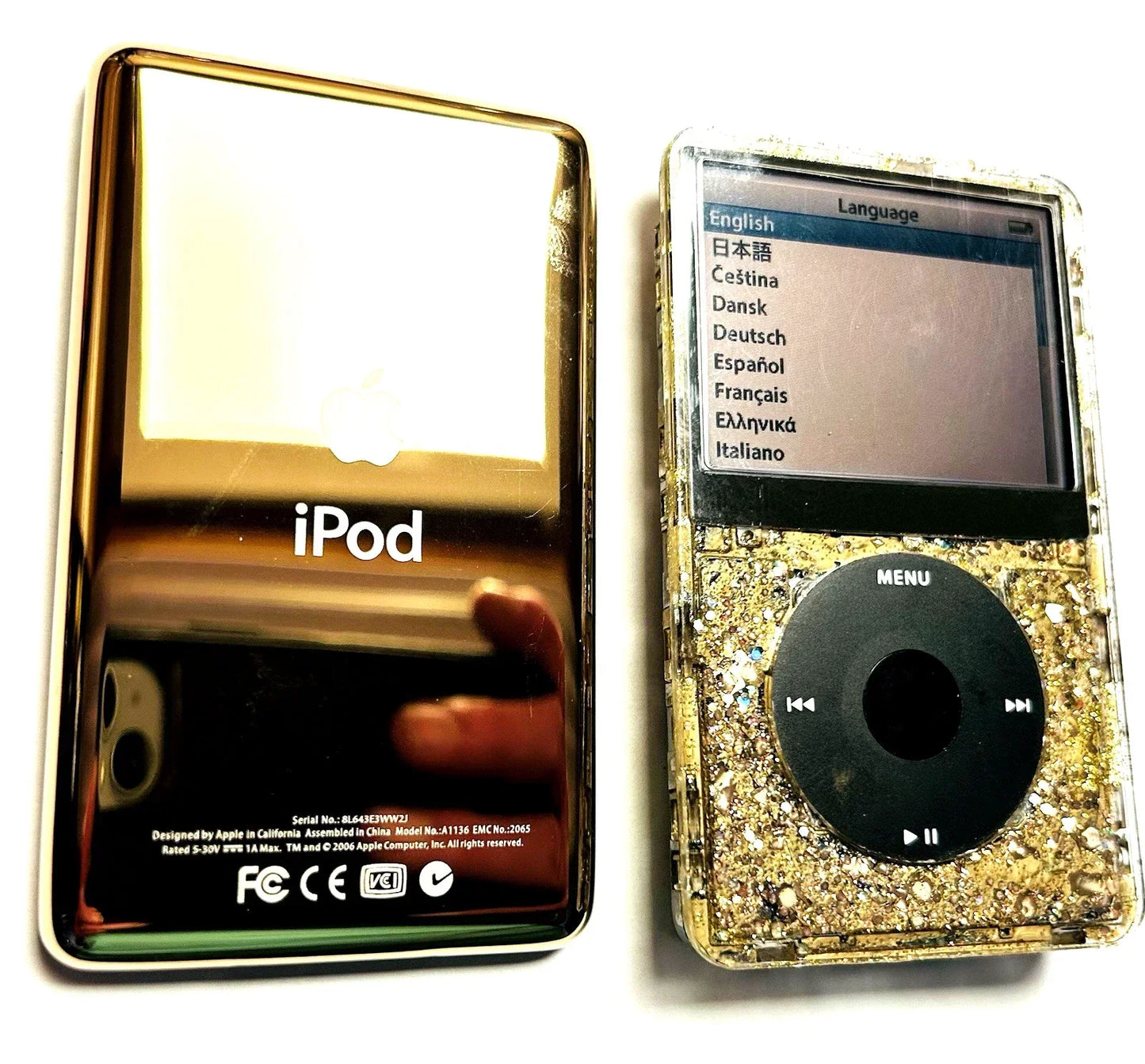 APPLE iPOD CLASSIC 5.5th Atomic Gold Sparkler 2TB Wolfson DAC 3000 Battery