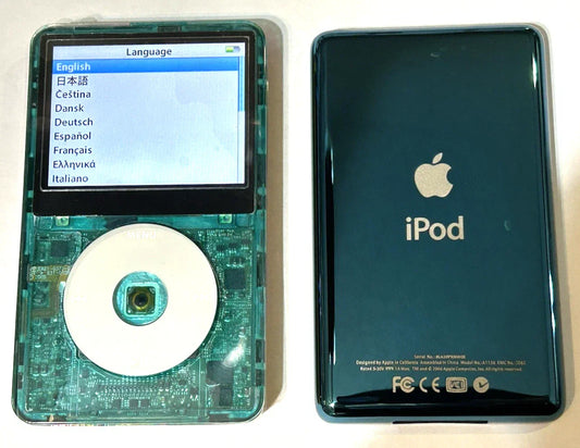 APPLE iPOD CLASSIC 5.5th Turq 2TB SSD Wolfson DAC Atomic 3000 Mega Battery