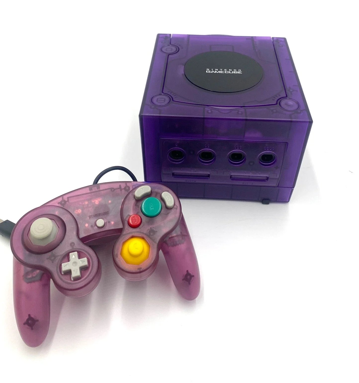 Nintendo GameCube Console NGC Console Various Colors + 4 Controller + Wires Bundle