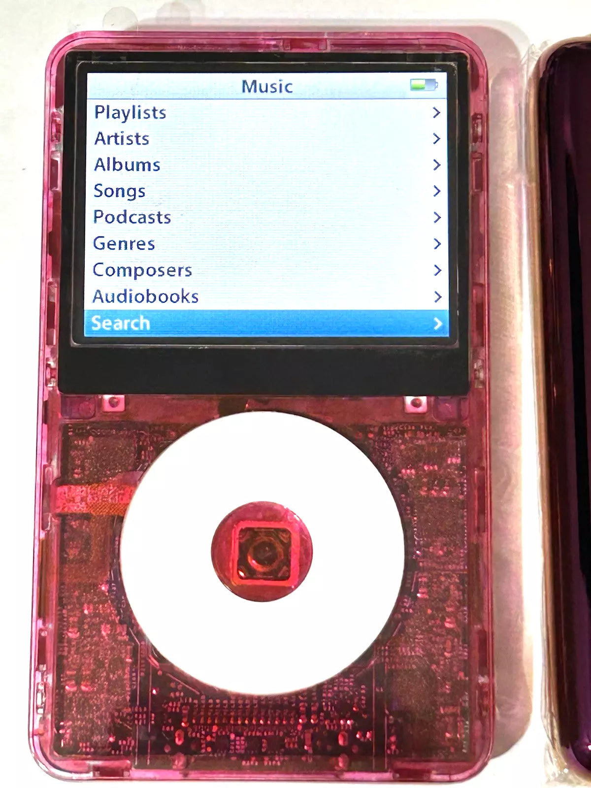 APPLE iPOD CLASSIC 5.5th Pink 2T SSD Wolfson DAC Atomic 3000 Mega Battery