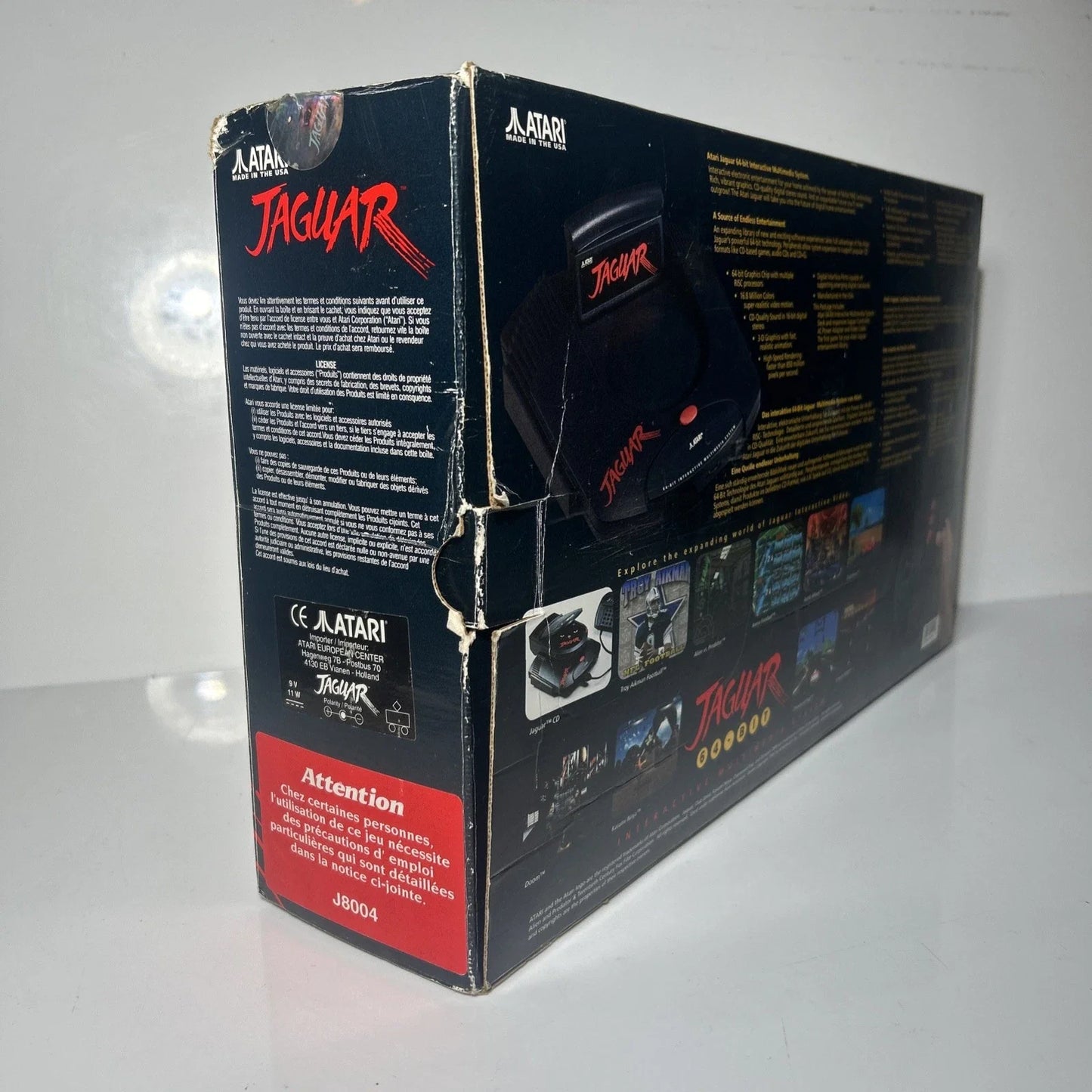 Atari Jaguar Cybermorph Console * Version & Manuals Boxed With 2 Games Very-