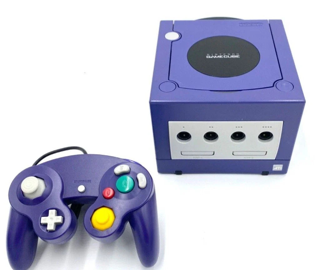 Nintendo GameCube Console NGC Console Various Colors + 4 Controller + Wires Bundle